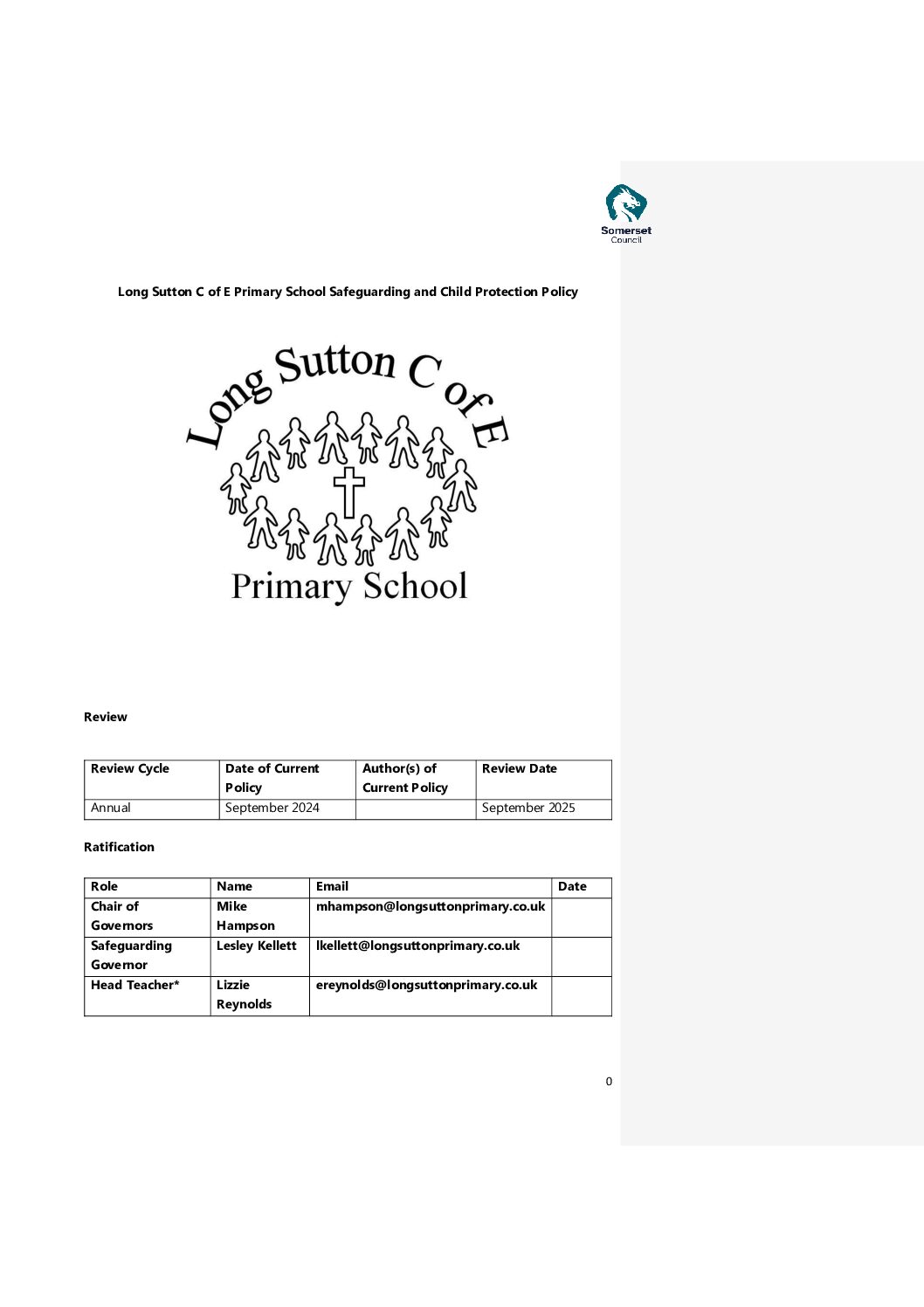 SAFEGAURDING AND CHILD PROTECTION POLICY 2024