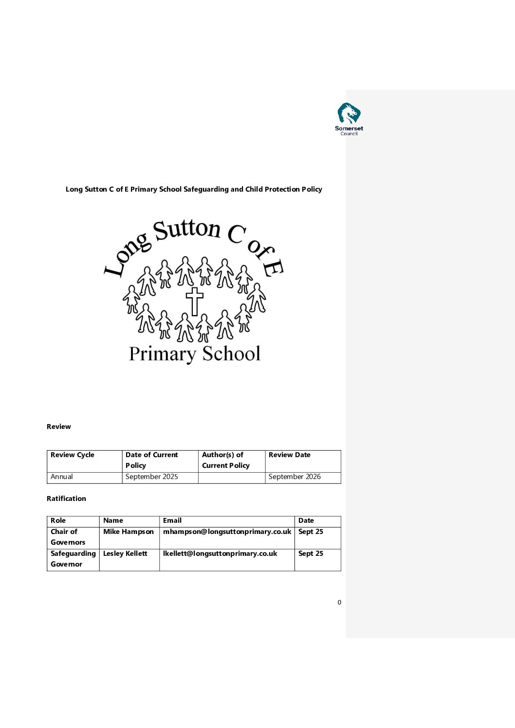 Safeguarding Policy 2025-2026